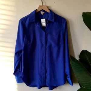 J. Crew blue blouse